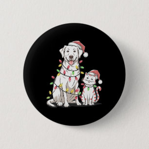 Labrador Retriever Christmas Festive Dog Cat Lover 6 Cm Round Badge