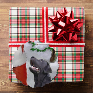 Labrador Retriever Christmas Gifts Tree Decoration Card