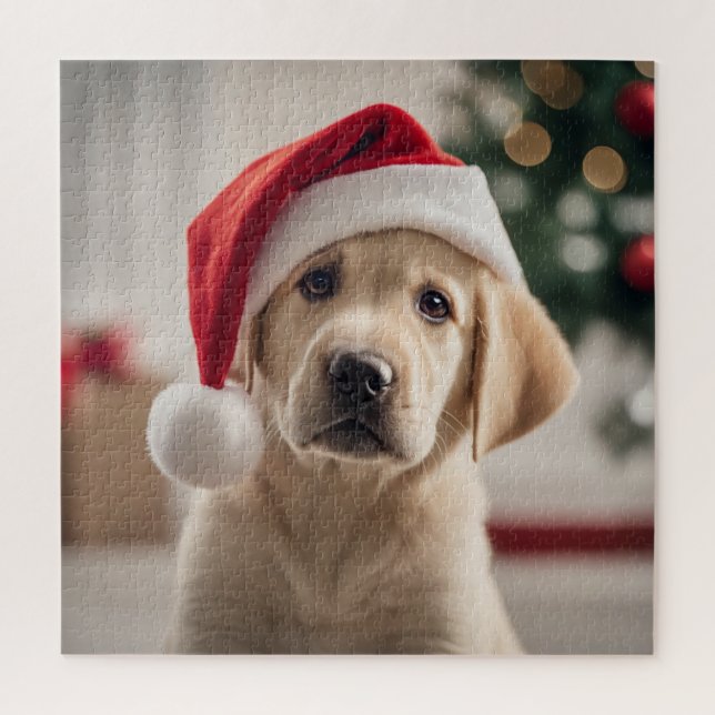 Labrador Retriever Christmas Jigsaw Puzzle (Vertical)
