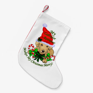 Labrador Retriever Christmas Merry Small Christmas Stocking