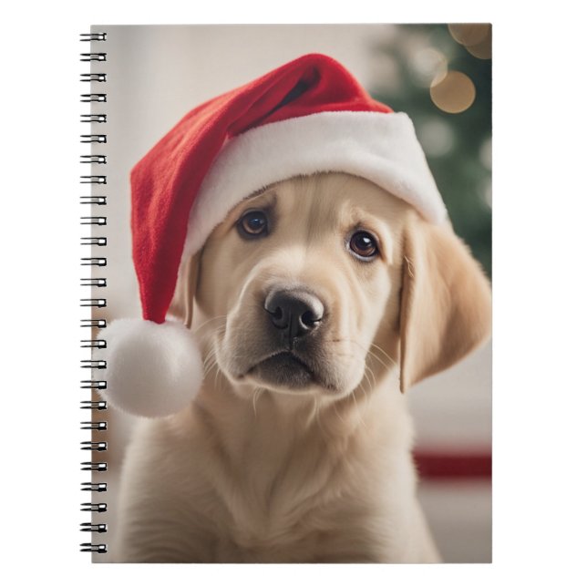 Labrador Retriever Christmas Notebook (Front)