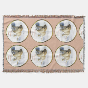 Labrador Retriever Christmas Throw Blanket