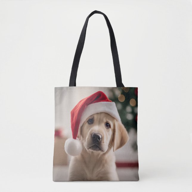 Labrador Retriever Christmas Tote Bag (Front)