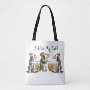 Labrador Retriever Christmas Tote Bag