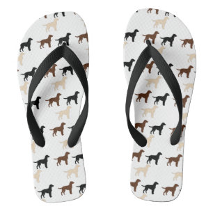 labrador retriever colour silhouettes thongs