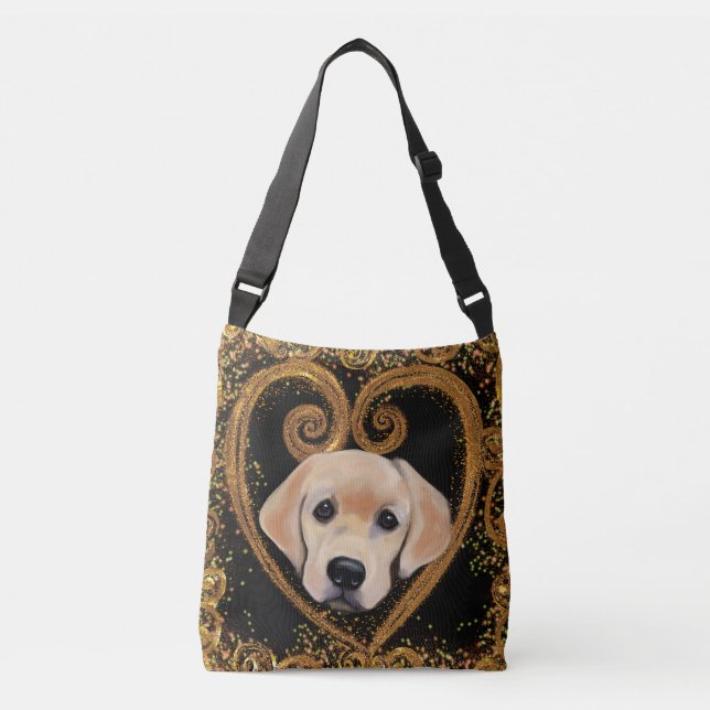 Labrador Retriever  Crossbody Bag (Front)