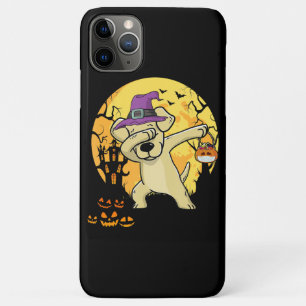 Labrador Retriever Dabbing Witch Pumpkin Funny Dog iPhone 11 Pro Max Case