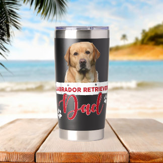 LABRADOR RETRIEVER Dad Labrador Retriever Dog Love Insulated Tumbler