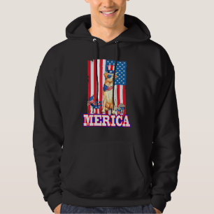Labrador Retriever Dad Mum 4th Of July American Fl Hoodie