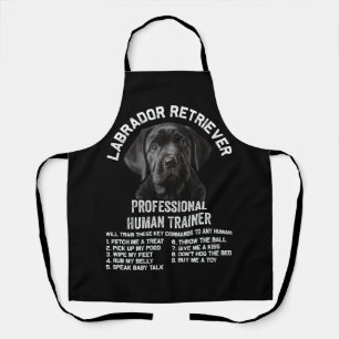 Labrador Retriever Dog Black Lab Professional Huma Apron