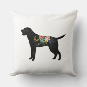 Labrador Retriever Dog Breed Bohemian Floral Cushion