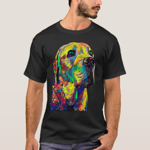 Labrador Retriever Dog Breed Head Pet Breed True F T-Shirt