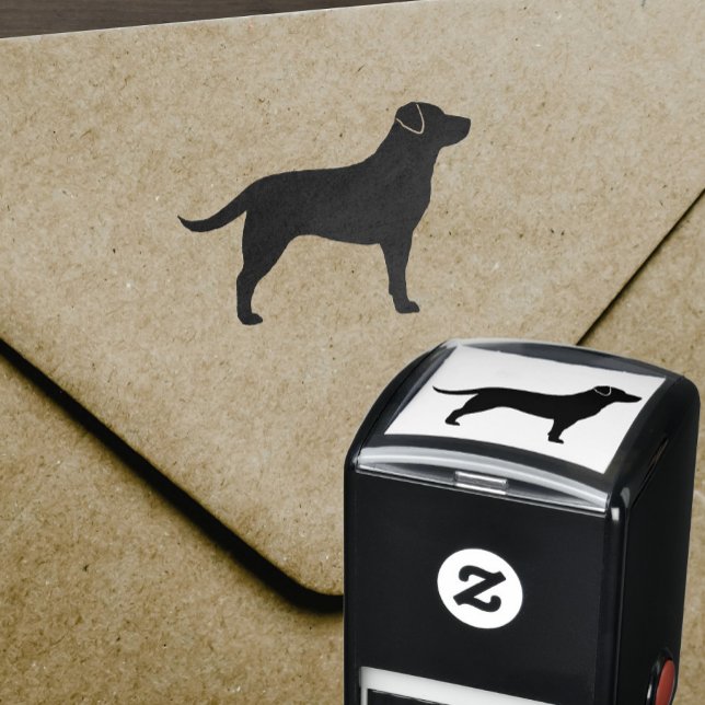 Labrador Retriever Dog Breed Silhouette Self-inking Stamp (Creator Uploaded)