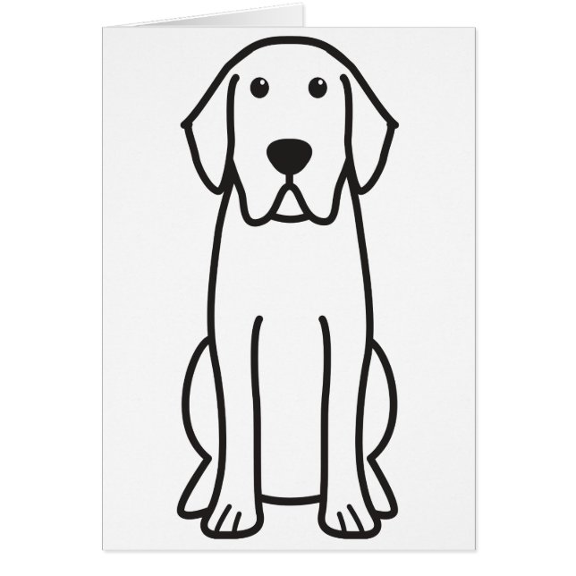Labrador Retriever Dog Cartoon (Front)