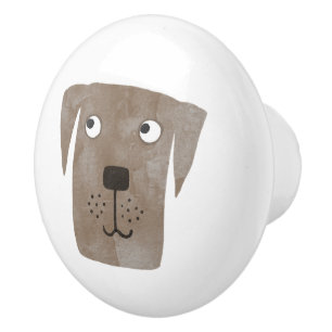 Labrador Retriever Dog Ceramic Knob