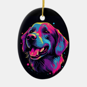 Labrador Retriever Dog Ceramic Ornament