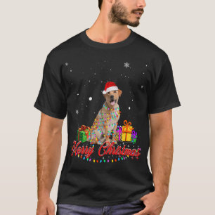 Labrador Retriever Dog Christmas Santa Christmas L T-Shirt