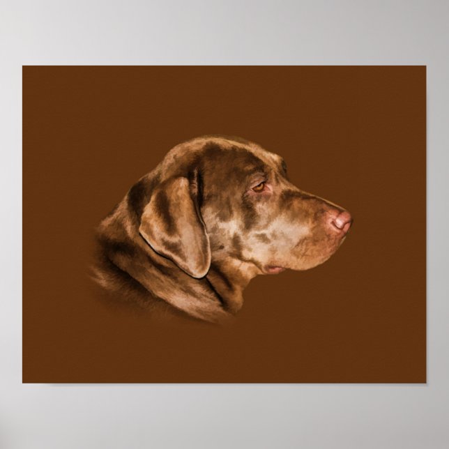 Labrador Retriever Dog,  Customisable Poster (Front)