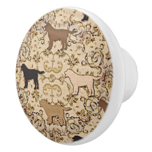 Labrador retriever dog drawer pull