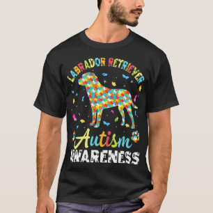 Labrador Retriever Dog For Autism Awareness Month T-Shirt
