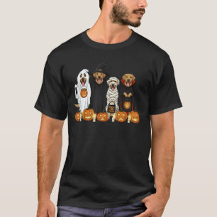 Labrador Retriever Dog Ghost Witch Halloween Costu T-Shirt