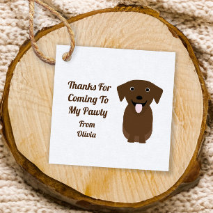 Labrador retriever Dog Gift Tags, Kids Party Favour Tags