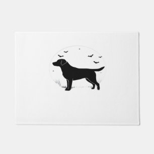Labrador Retriever Dog – Halloween Moon Silhouette Doormat