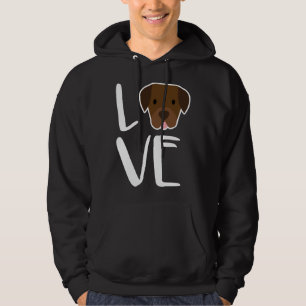 Labrador Retriever Dog I Love My Chocolate Lab Hoodie