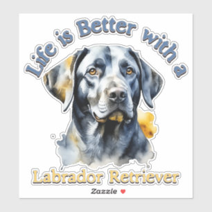 Labrador retriever dog mom dad gift decal sticker