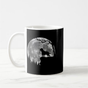 Labrador Retriever Dog Moon Silhouette Halloween Coffee Mug