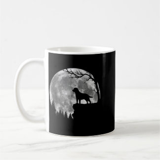 Labrador Retriever Dog Moon Silhouette Halloween Coffee Mug