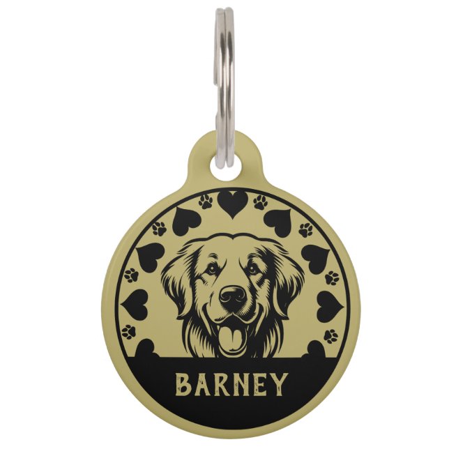 Labrador Retriever Dog Owner Pet Tag (Front)