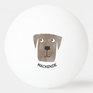 Labrador Retriever Dog Personalised Ping Pong Ball