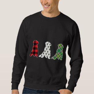 Labrador Retriever Dog Plaid Christmas Matching Pa Sweatshirt