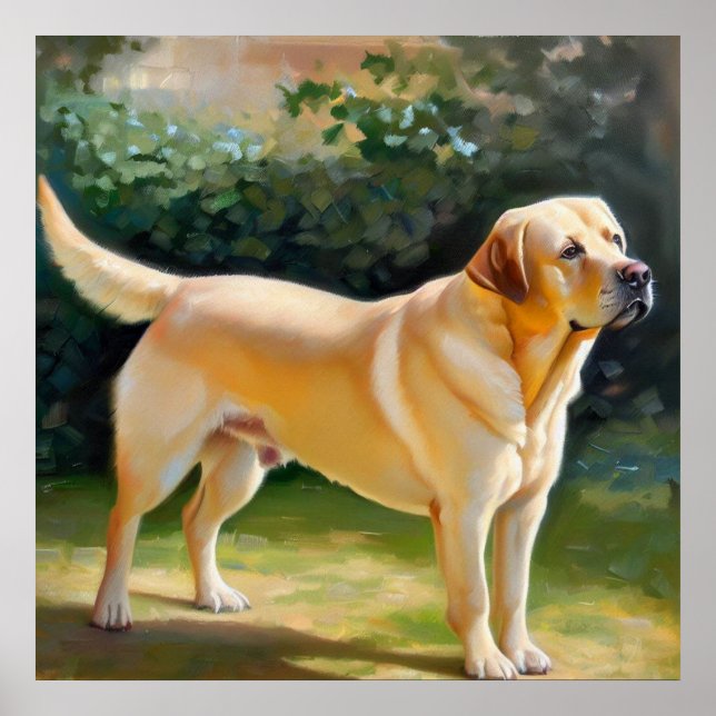 Labrador Retriever Dog Poster (Front)