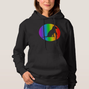 Labrador Retriever Dog Rainbow Silhouette Hoodie
