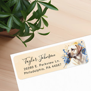 Labrador Retriever Dog Return Address Label