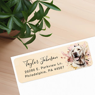 Labrador Retriever Dog Return Address Label