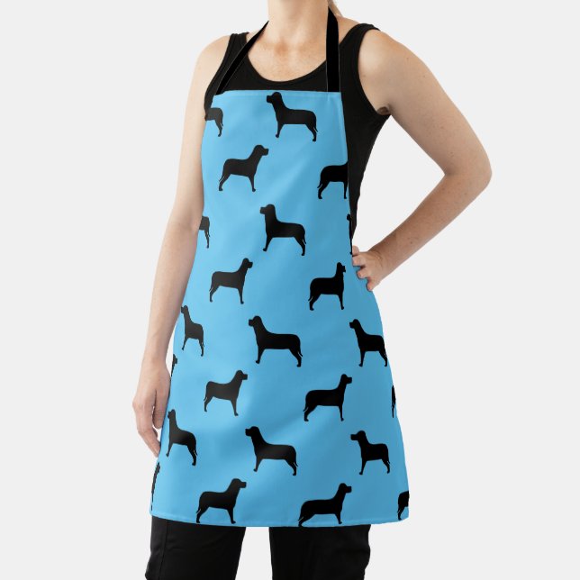Labrador Retriever Dog Silhouette Pattern Apron (Insitu)