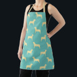 Labrador Retriever Dog Silhouette Pattern Apron<br><div class="desc">Labrador Retriever Dog Silhouette Pattern all over print apron from Ricaso</div>