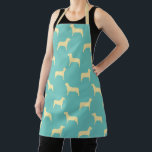 Labrador Retriever Dog Silhouette Pattern Apron<br><div class="desc">Labrador Retriever Dog Silhouette Pattern all over print apron from Ricaso</div>