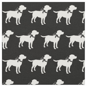 Labrador Retriever Dog Silhouette Pet Lab Fabric