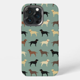 Labrador Retriever Dog Silhouettes Pattern Labs iPhone 13 Pro Case