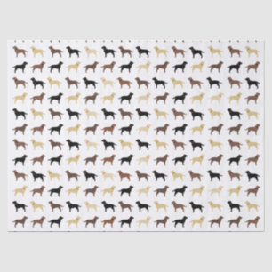 Labrador Retriever Dog Silhouettes Pattern Labs Tissue Paper