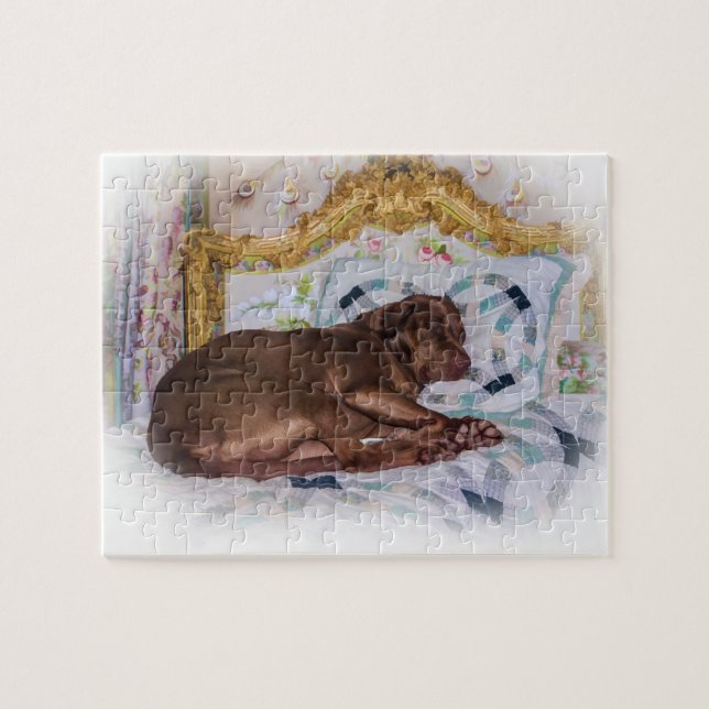 Labrador Retriever Dog, Sleeping, Puzzle (Horizontal)