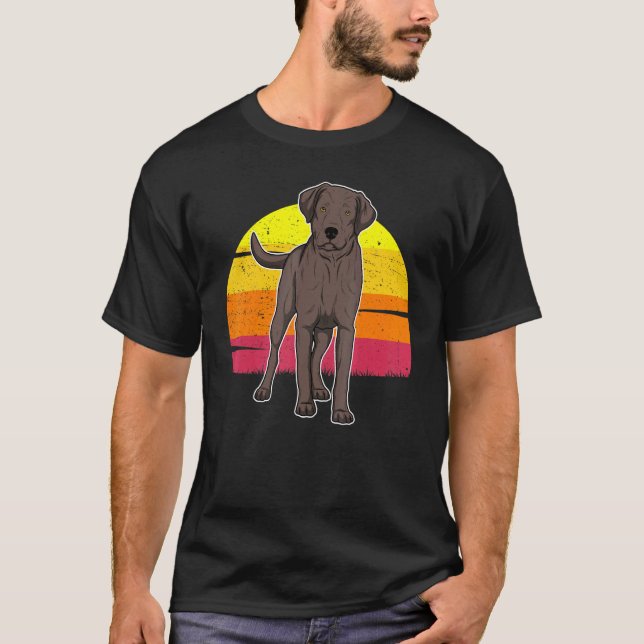 Labrador Retriever Dog Sunset 10 T-Shirt (Front)
