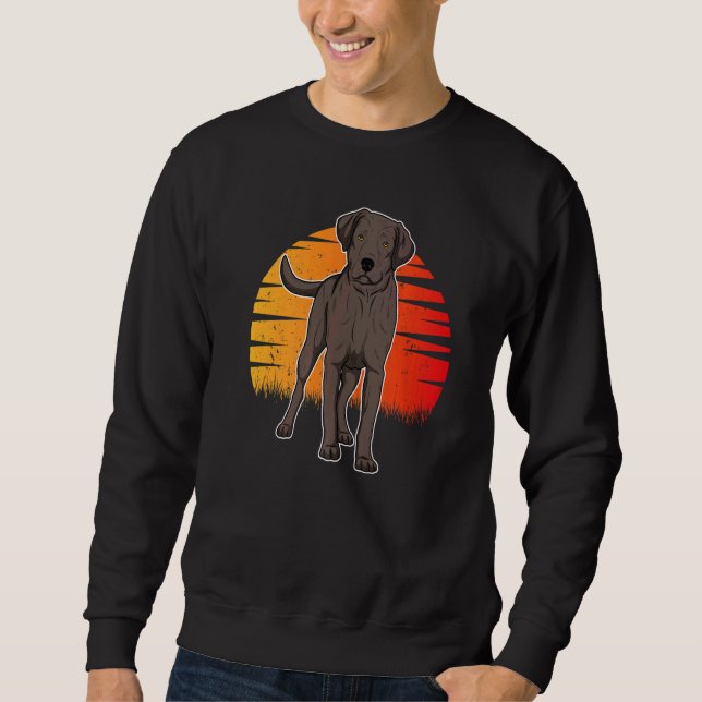 Labrador Retriever Dog Sunset  23 Sweatshirt (Front)