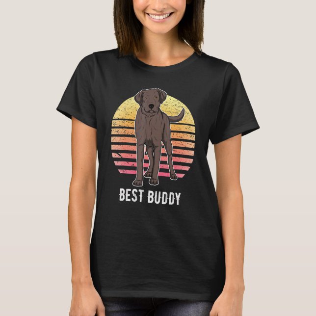 Labrador Retriever Dog Sunset 9 T-Shirt (Front)