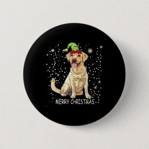 Labrador Retriever Dog Tree Christmas Sweater Xmas 6 Cm Round Badge