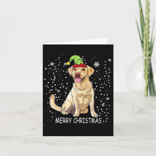 Labrador Retriever Dog Tree Christmas Sweater Xmas Card